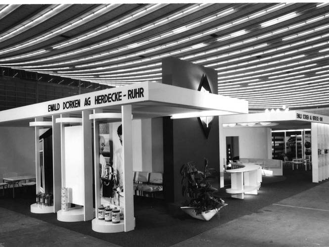 Exhibition stand at the “Maler- und Lackiertag” (Painter and Decorator Exhibition) in Dortmund in 1966