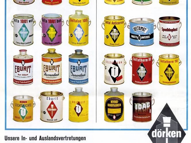 The product range by Dörken around 1960